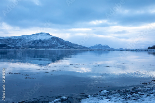 Winter at the Northern Norway coast, her from Brønnøy municipality