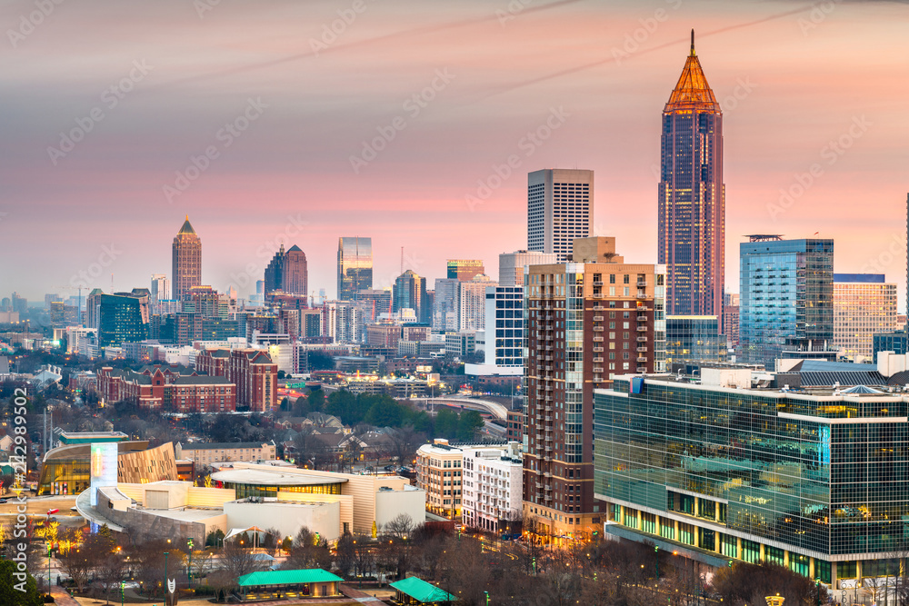 Fototapeta premium Atlanta, Georgia, USA downtown skyline.