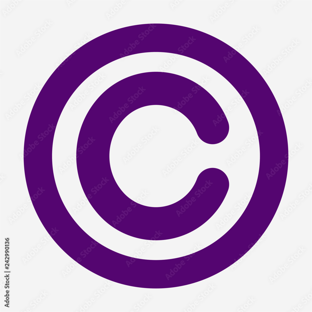 Flat Copyright pixel perfect vector icon Flat Copyright pixel perfect vector icon