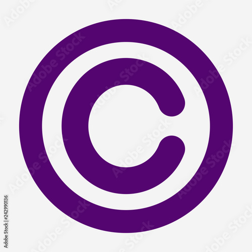 Flat Copyright pixel perfect vector icon