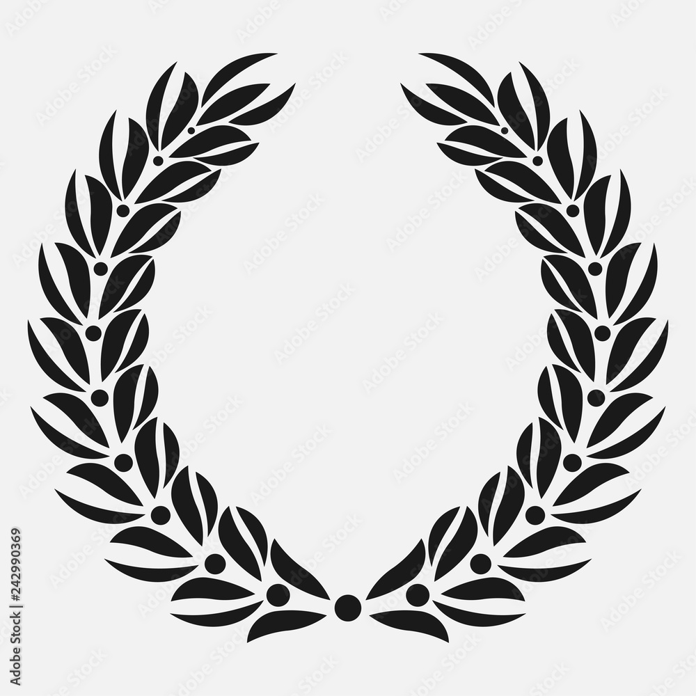icon laurel wreath, spotrs design - vector icon laurel wreath, spotrs design - vector