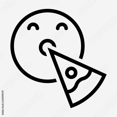 Outline consumer pixel perfect vector icon