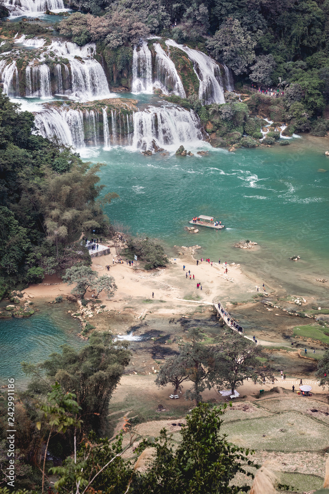 Ban Gioc Waterfalls on borders between Vietnam and China