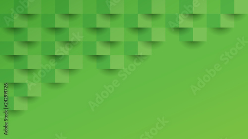 Green abstract background vector with blank space for text.
