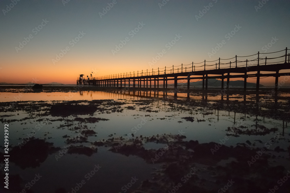 The pier at sunrise