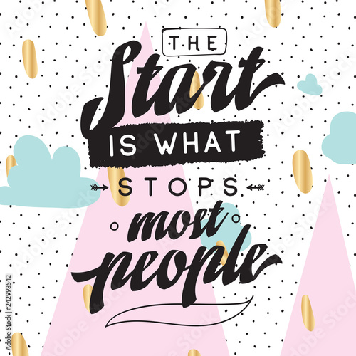 Typography for t shirt or sweatshirt printing and embroidery. Print for tee. Inspirational quote, motivation.