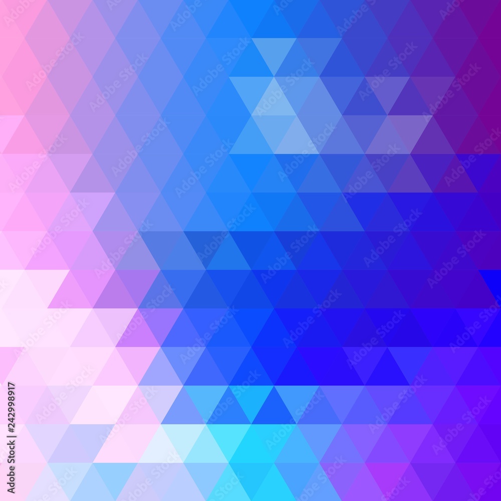Obraz premium Bright triangular background. Template for presemaket for advertising. blue-violet.