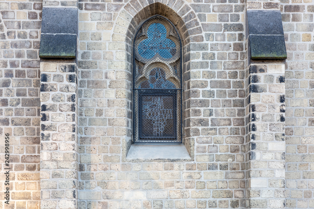 Window on old church