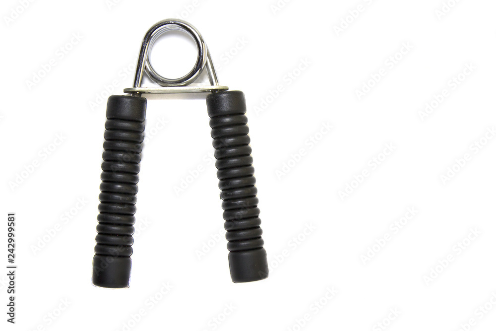 carpal expander with ribbed handle isolated on white background carpal expander with ribbed handle isolated on white background