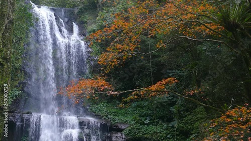 Autumn Yunshen waterfall in New Taipei City Sanxia District, New Taipei City, Taiwan photo