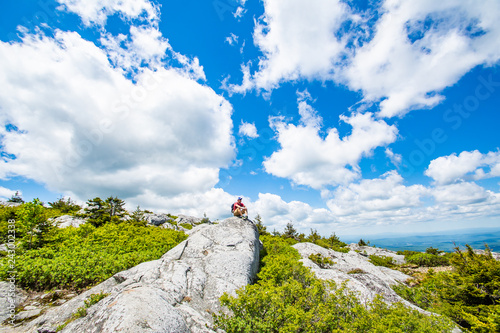 Sitting in Nature with View