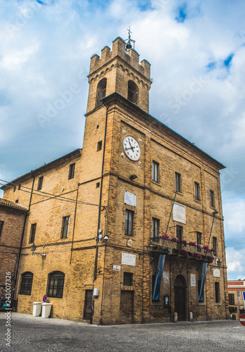 Castelfidardo - Marche region - Ancona province - the comune building and International Accordion Museum