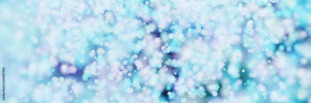 Abstract snowflakes background, original 3d rendering