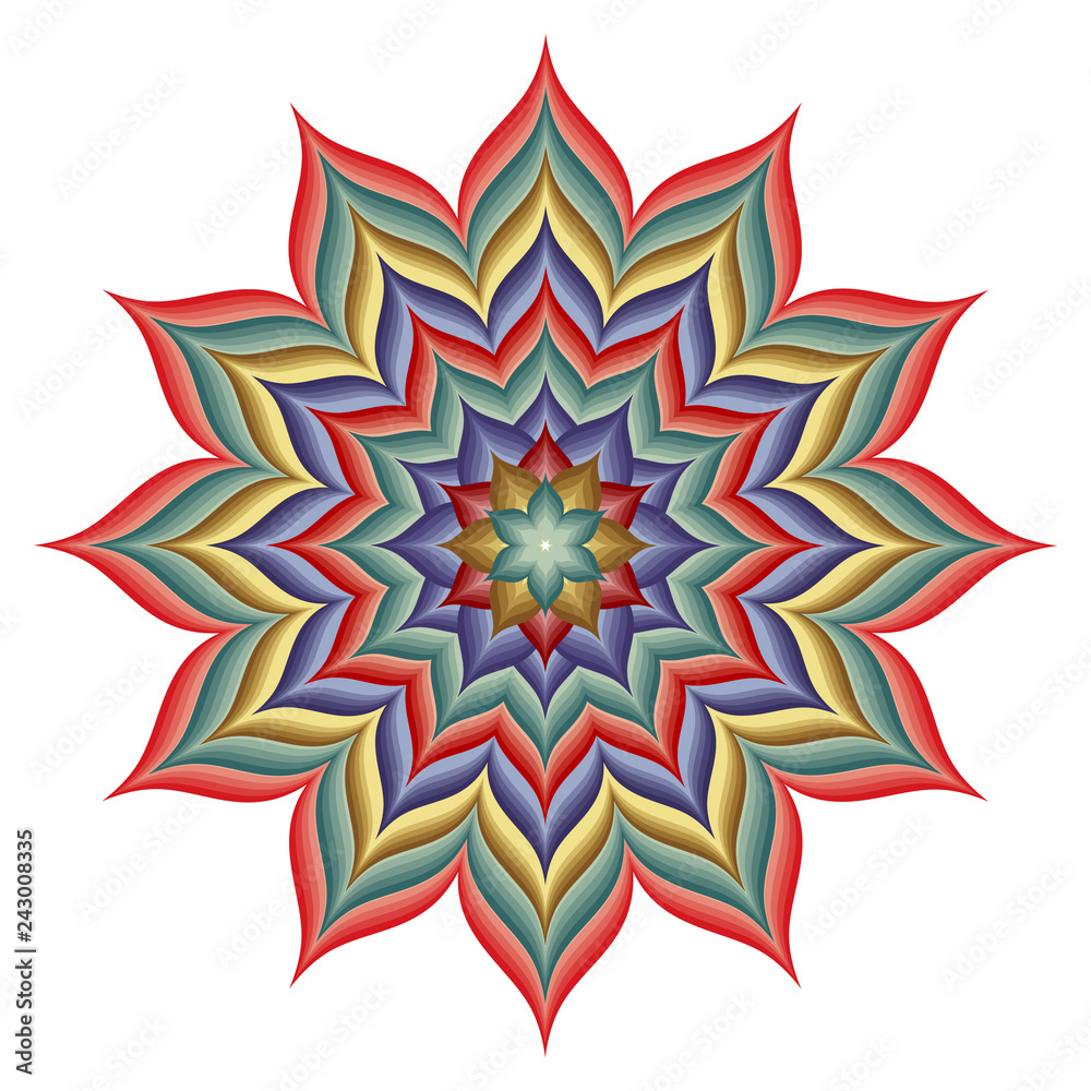 Decorative floral ornament in East style. Mandala. Decorative floral ornament in East style. Mandala.
