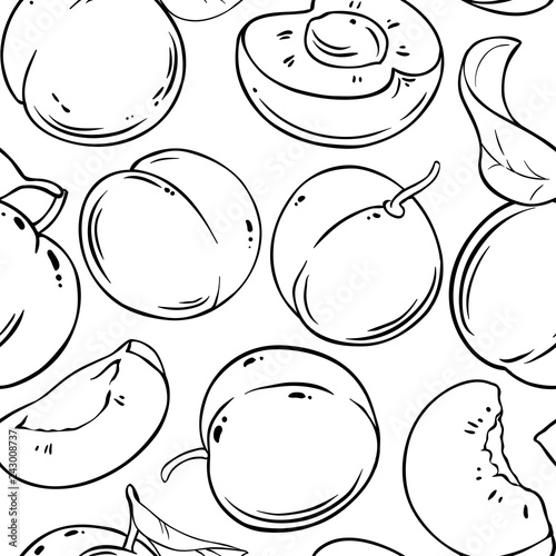 peach vector pattern