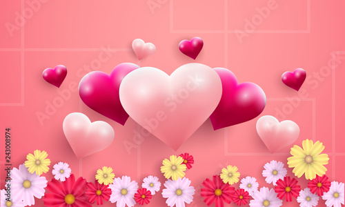 the beauty of a love balloon. happy valentine's day