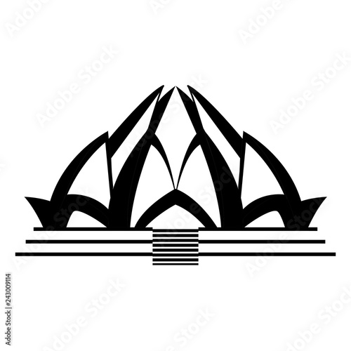 Lotus temple architecture