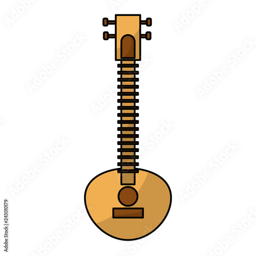 Sitar indian music instrument
