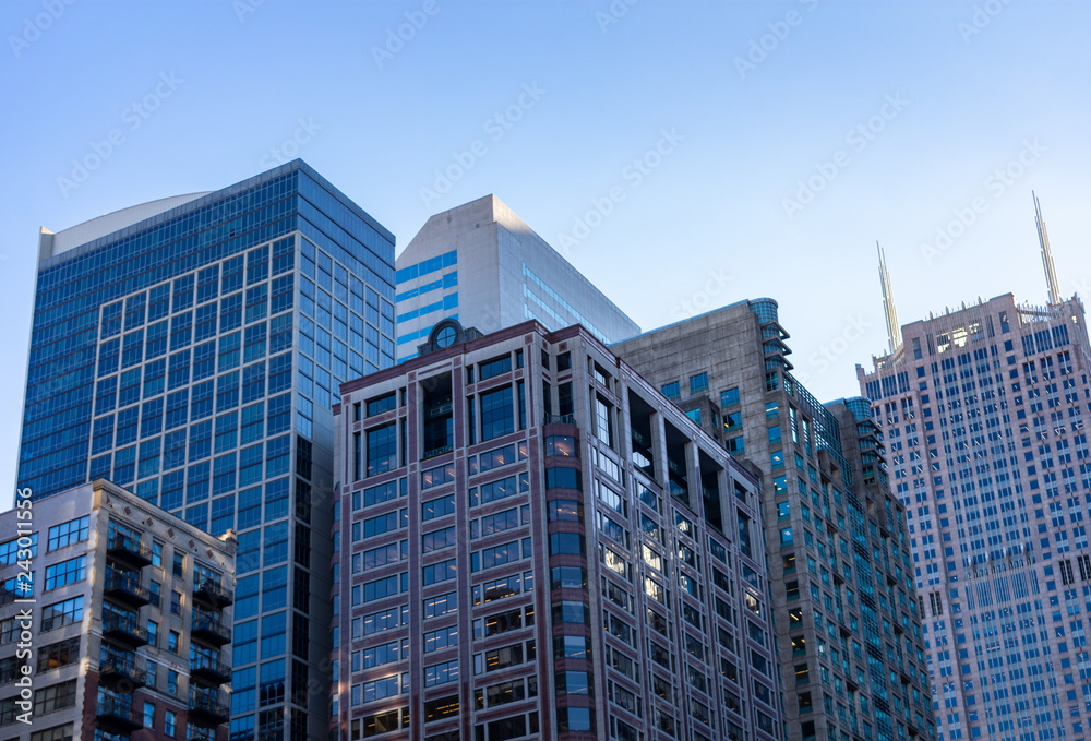 Office Buildings in Downtown Chicago