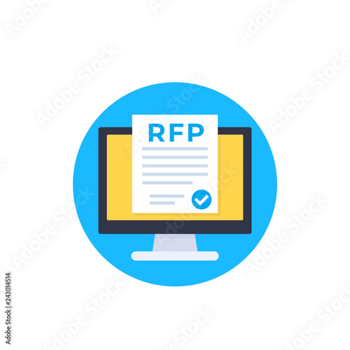 RFP, request for proposal icon