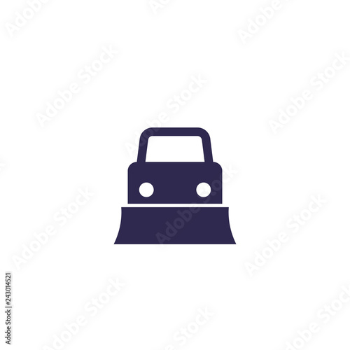 snowplow icon, vector