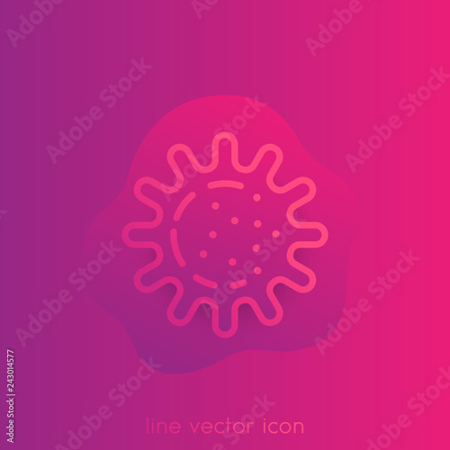 bacteria, microbe, vector trendy icon