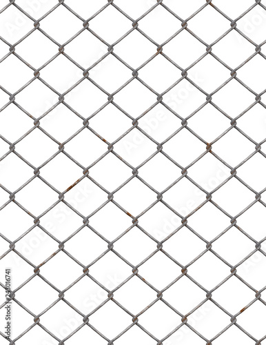 chainlink fence on white background 27x35cm 300dpi