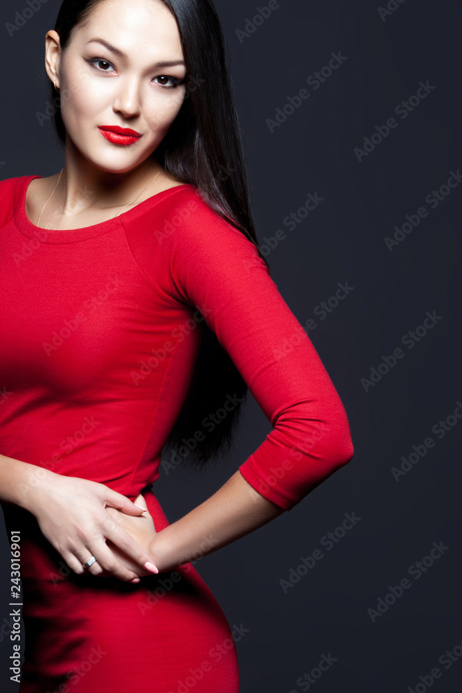 Beautiful successful young business woman on white background Beautiful successful young business woman on white background