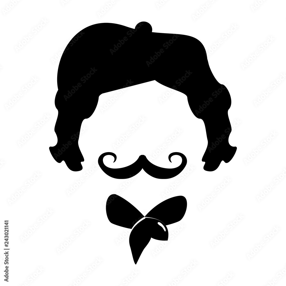 Photography frenchman character cartoon
