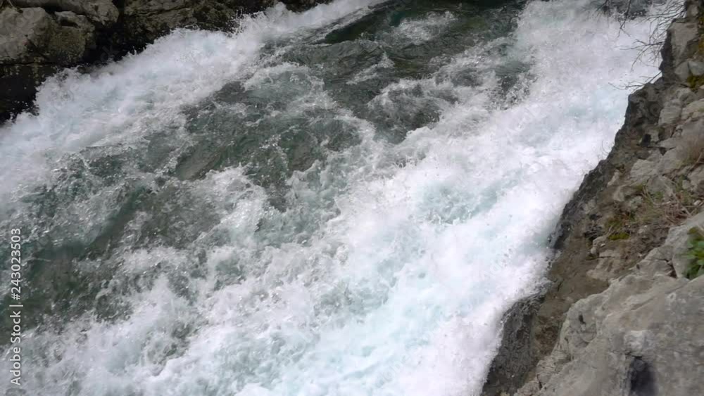 a fast-moving stream of the mountain river a fast-moving stream of the mountain river