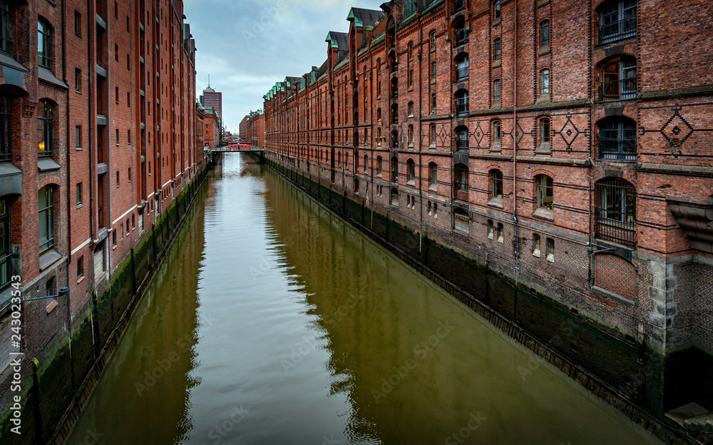 Naklejka premium Hamburg Speicherstadt