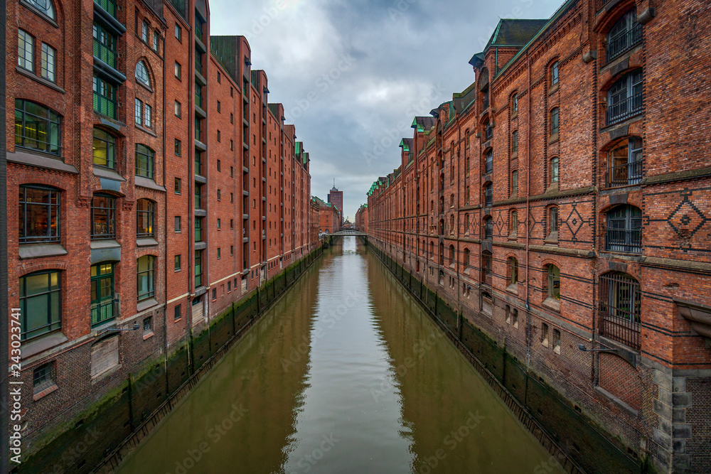 Naklejka premium Hamburg Speicherstadt