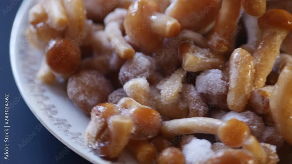 Fresh Frozen Honey Agaric From The Freezer Fresh Frozen Honey Agaric From The Freezer