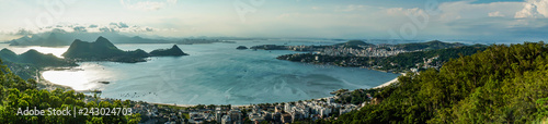 Panorama of the Guanabara bay from Niteroi City Park