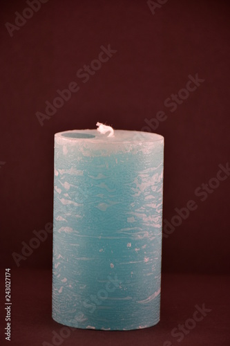 candle on black background photo