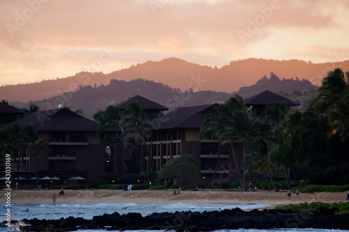 Sonnenuntergang auf Hawaii, Kauai photo