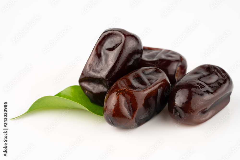 ripe date on white background	
