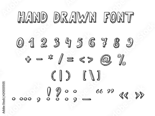 Hand Drawn Font