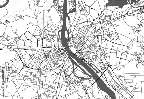 map of the city of Riga, Latvia