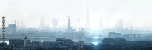 Canvas Print London view the morning