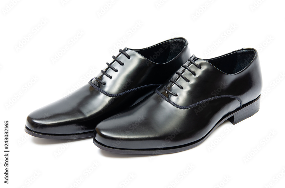 Black shoes isolated on white background Black shoes isolated on white background