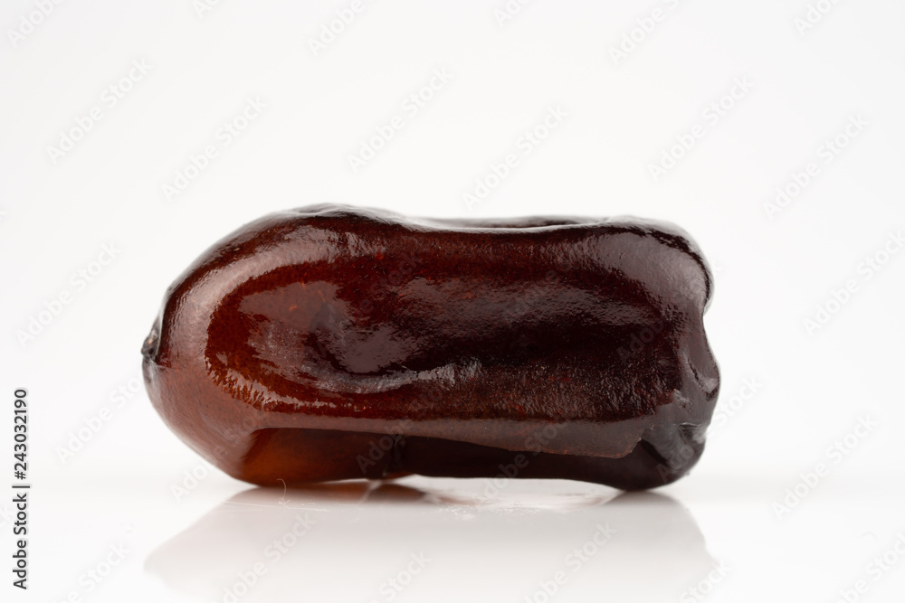 ripe date on white background	