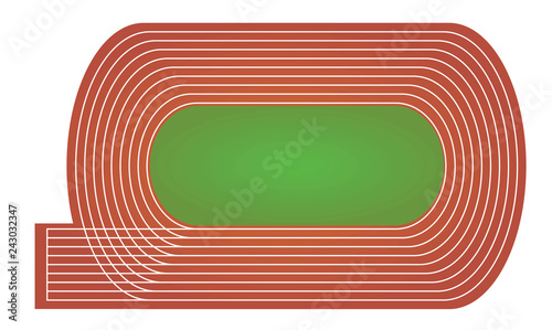 Running tracks. vector illustration