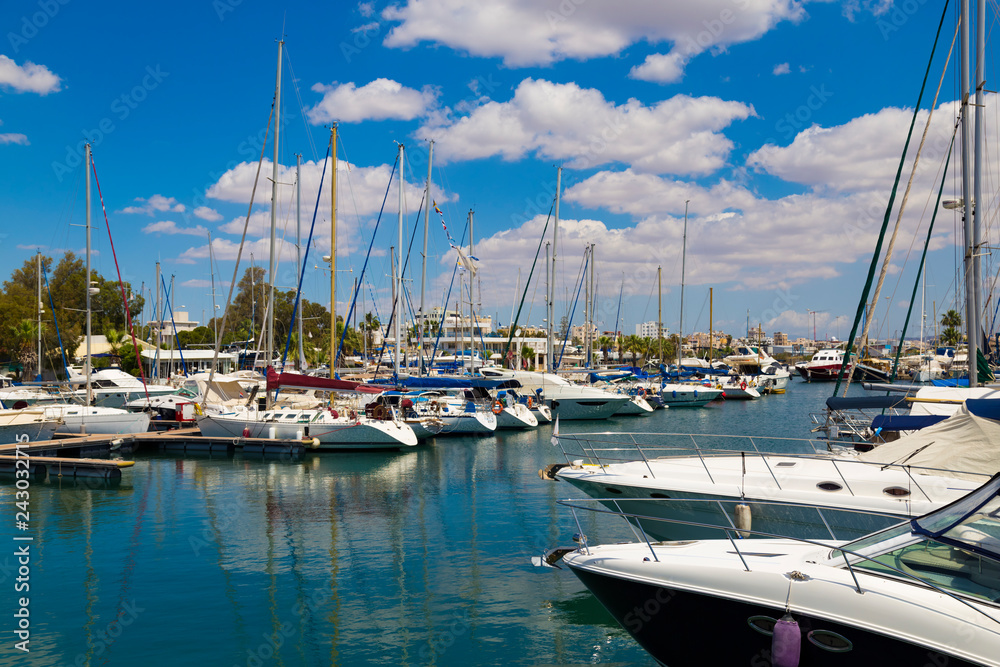 Port Marina. Larnaca city.Cyprus.