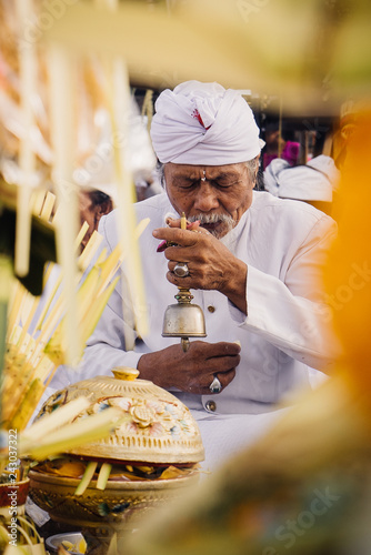 New year in Bali. Holiday melasti. Bali Indonesia March 2018