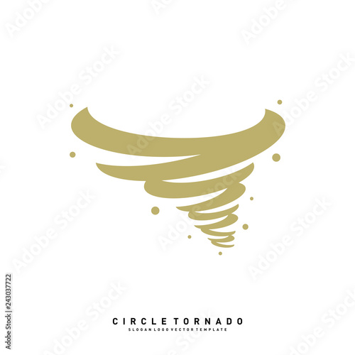 Tornado Logo Design Concept Vector Template. Hurricane Logo Vector Icon
