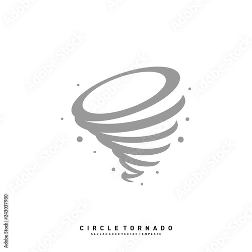 Tornado Logo Design Concept Vector Template. Hurricane Logo Vector Icon