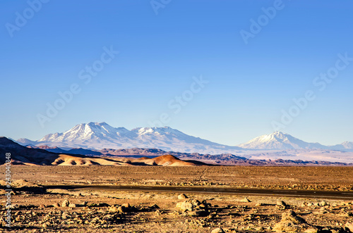 Volcanic landscape in Atacama desert, Chile