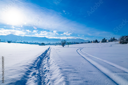 Winterlandschaft in Murnau am Staffelsee