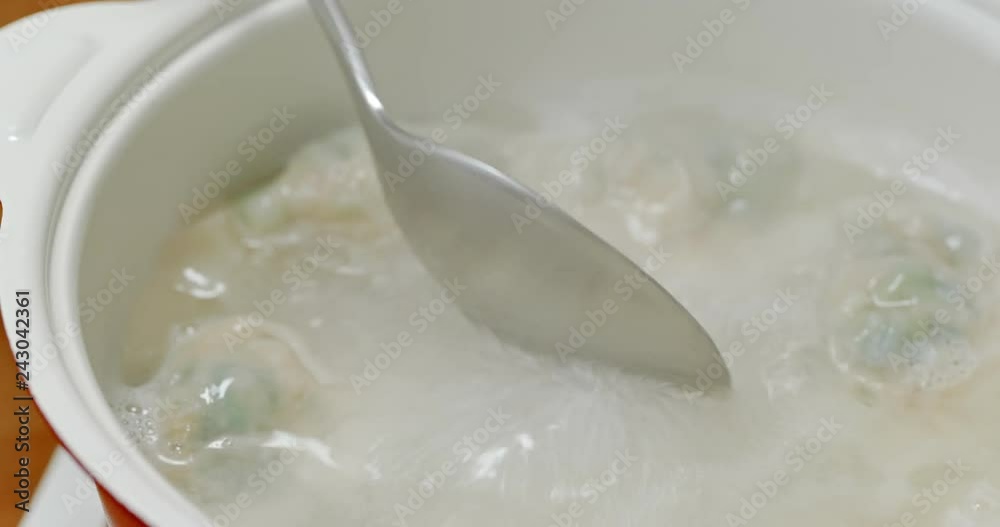 Boil with meat dumpling for lunar new year Boil with meat dumpling for lunar new year